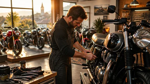 Motorradwerkstatt