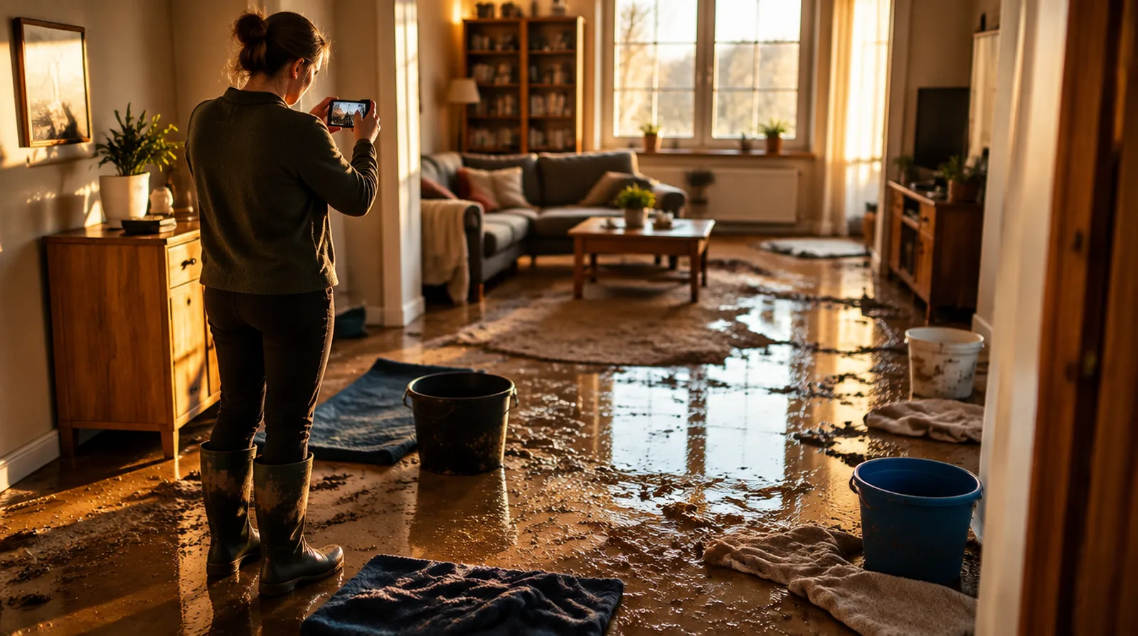 Was muss ich nach einem Hochwasser in Österreich als Erstes tun?
