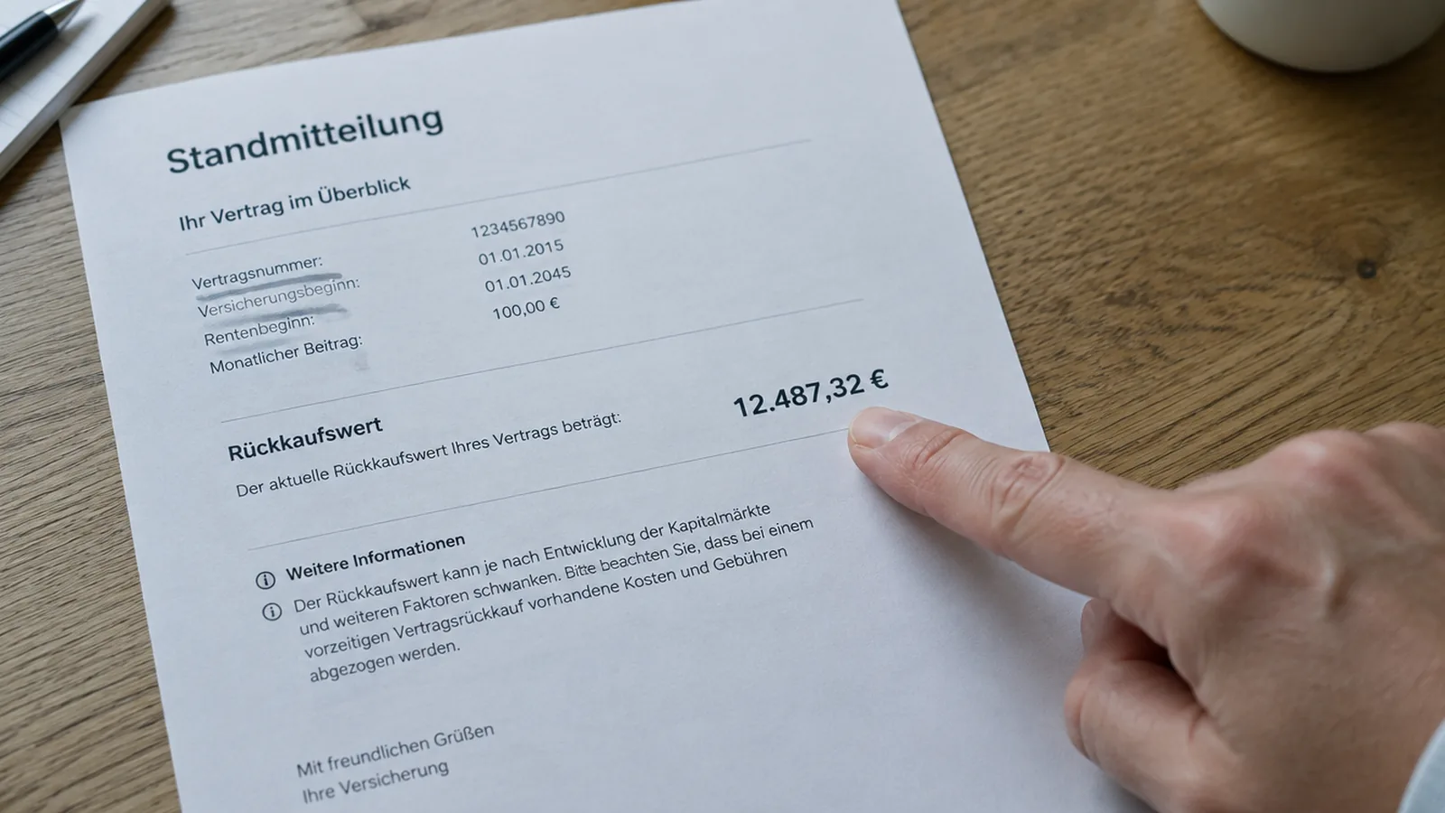 Wie wird der Rückkaufswert in Österreich berechnet?