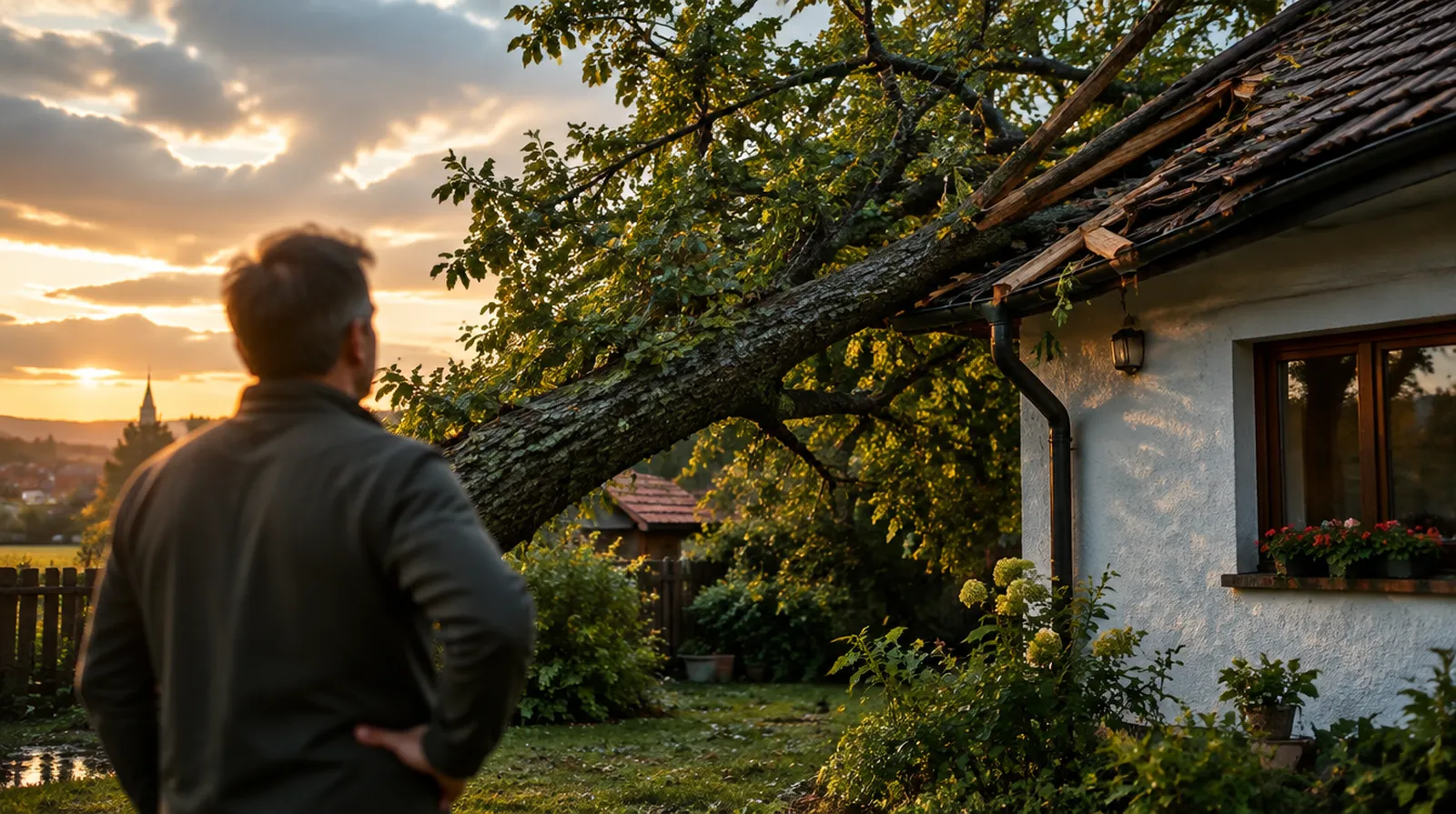 Wer zahlt, wenn ein Baum auf mein Haus fällt?